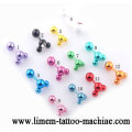fashion 316L surgical steel with anodizing Labret body piercing jewelry